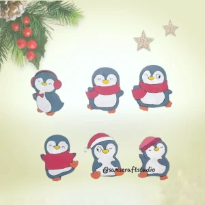 Christmas penguins